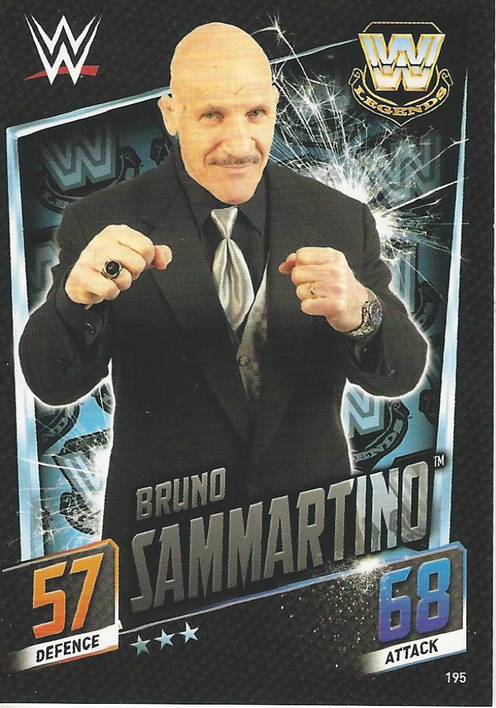 WWE Topps Slam Attax 2015 Then Now Forever Bruno Sammartino #195