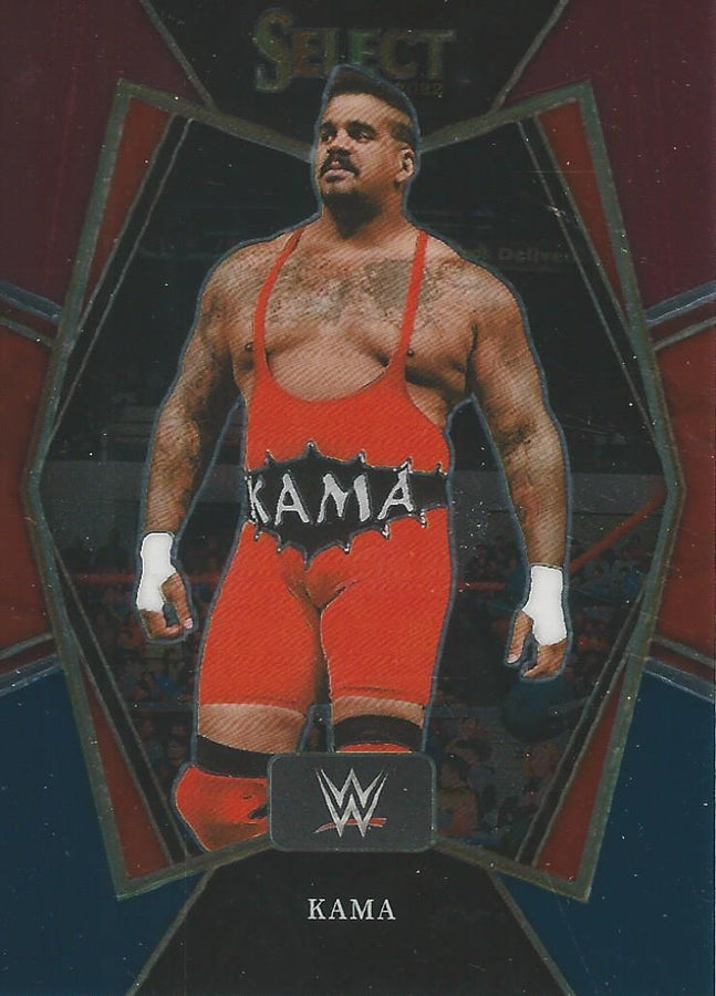 WWE Panini Select 2022 Red/Silver/Blue Kama #175
