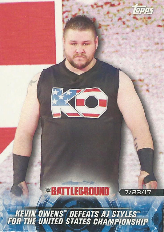 WWE Topps Road to Wrestlemania 2018 Kevin Owens #95