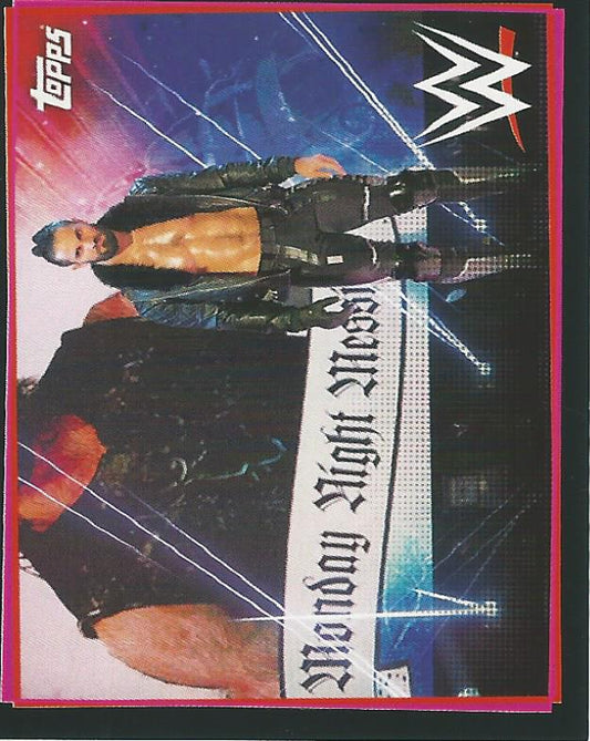 WWE Topps Road to Wrestlemania Stickers 2021 Seth Rollins #196