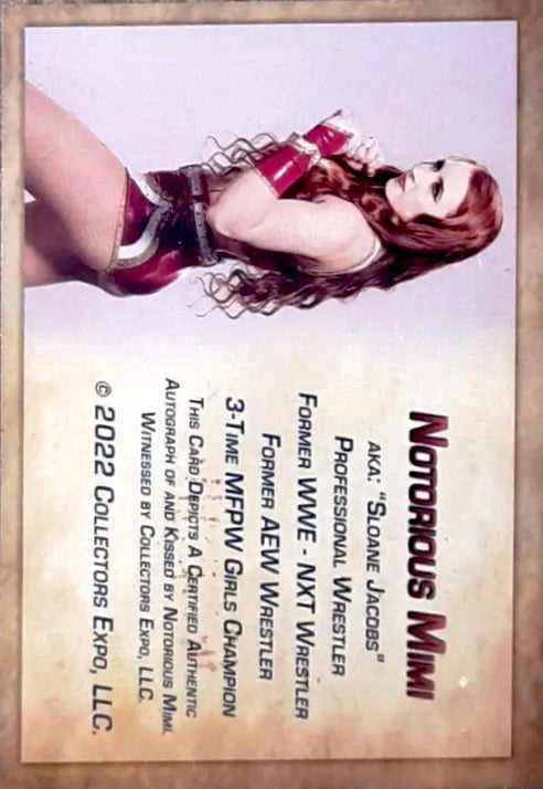 Notorious Mimi trading card PW Catalog