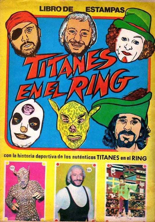Titanes en el Ring Stickers Album From Argentina 1977 Stickers Album PW Catalog