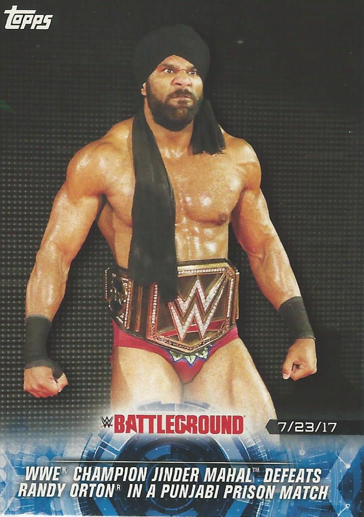 WWE Topps Road to Wrestlemania 2018 Jinder Mahal #97