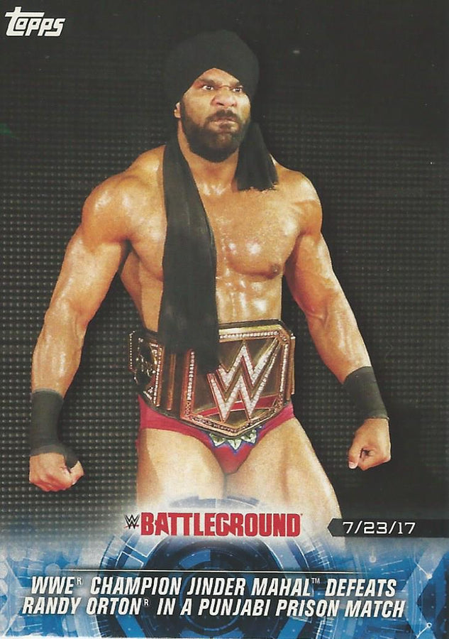 WWE Topps Road to Wrestlemania 2018 Jinder Mahal #97