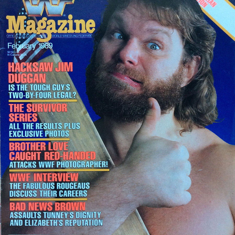 WWF Magazine February 1989 from Australia Magazine PWcatalog