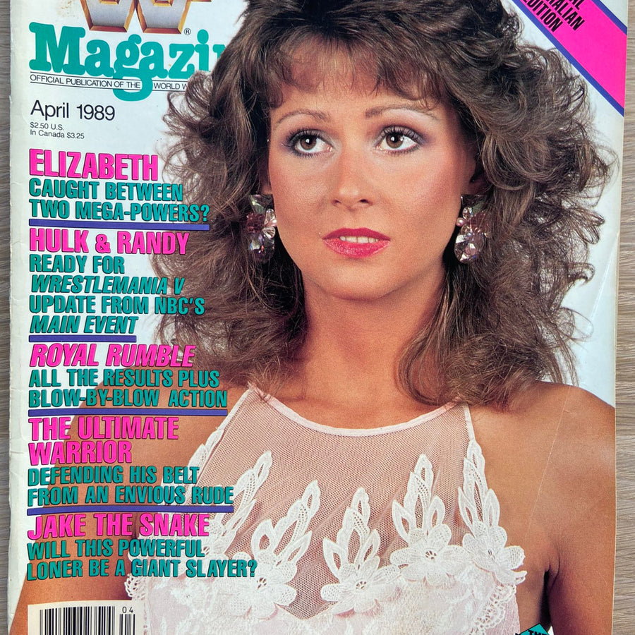 WWF Magazine April 1989 from Australia Magazine PWcatalog