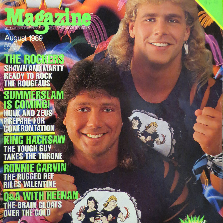 WWF Magazine August 1989 from New Zealand Magazine PWcatalog