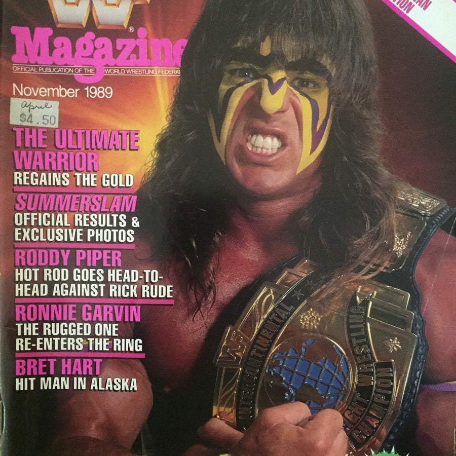 WWF Magazine November 1989 from Australia Magazine PWcatalog
