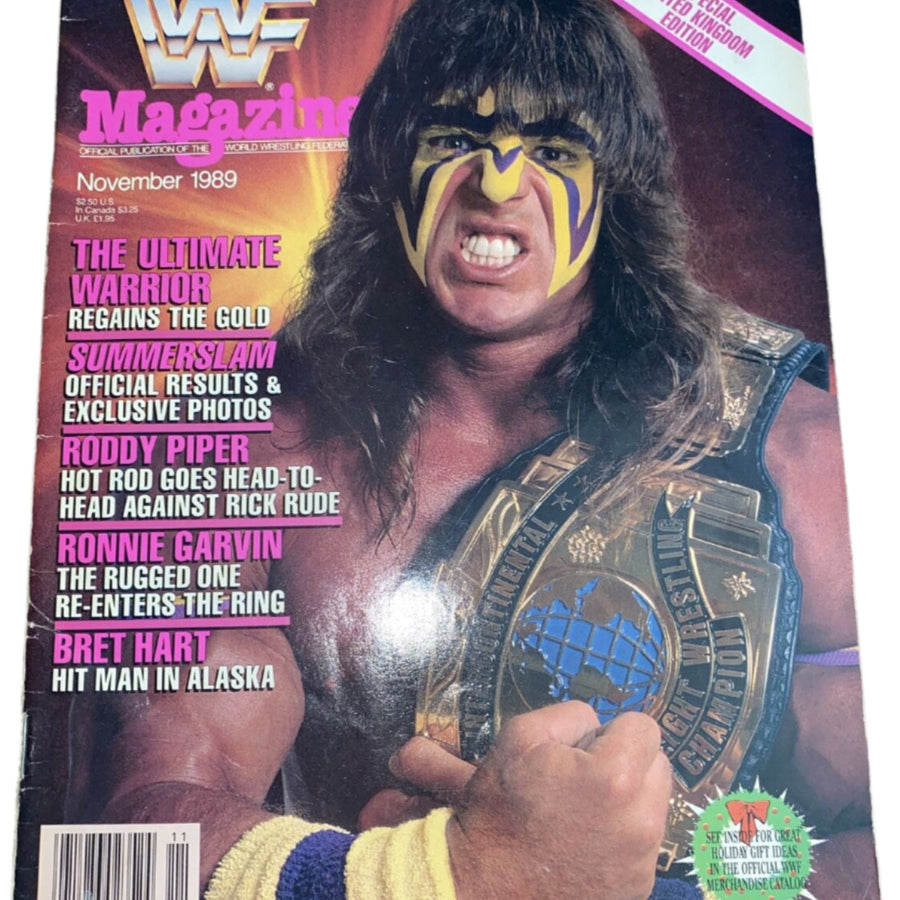 WWF Magazine from The United Kingdom November 1989 Magazine PWcatalog