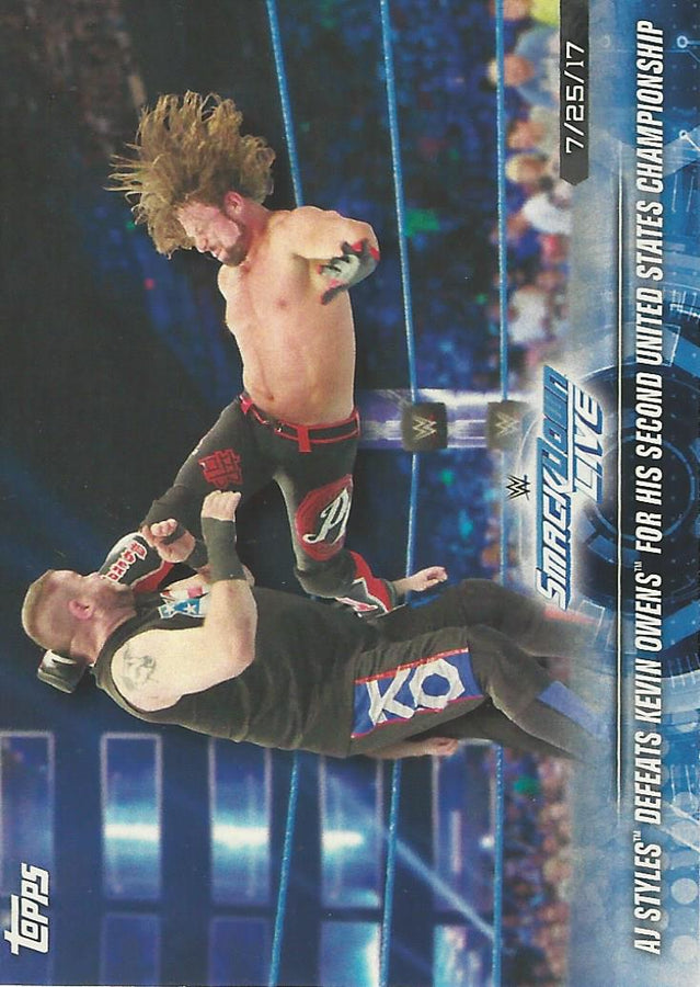 WWE Topps Road to Wrestlemania 2018 AJ Styles #98