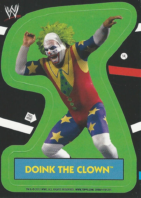 WWE Topps Heritage 2012 Doink the Clown Sticker #14
