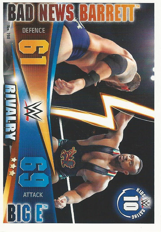 WWE Topps Slam Attax Rivals 2014 Bad News Barrett vs Big E #198