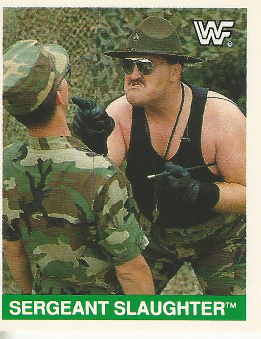 WWF Merlin Sticker Collection 1990 SGT Slaughter #198