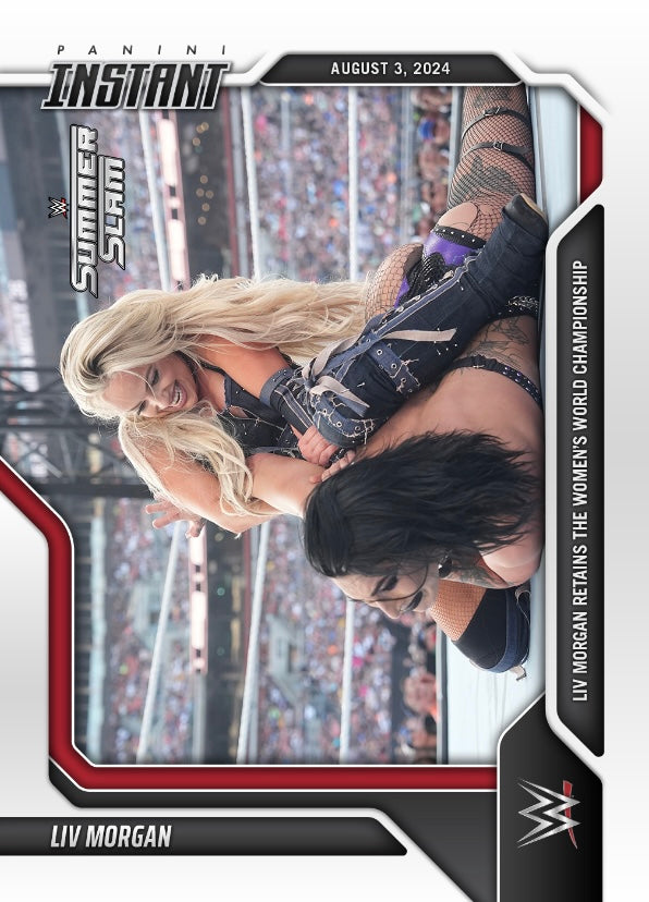 LIV Morgan – LIV Morgan Retains the Women’s World Championship trading card PW Catalog