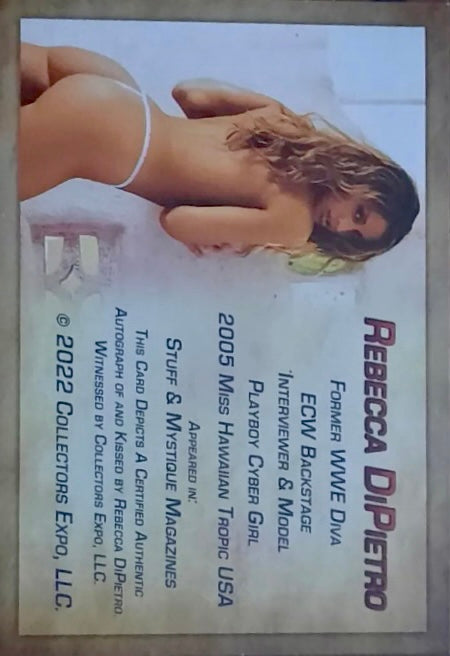 Rebecca Dipietro trading card PW Catalog