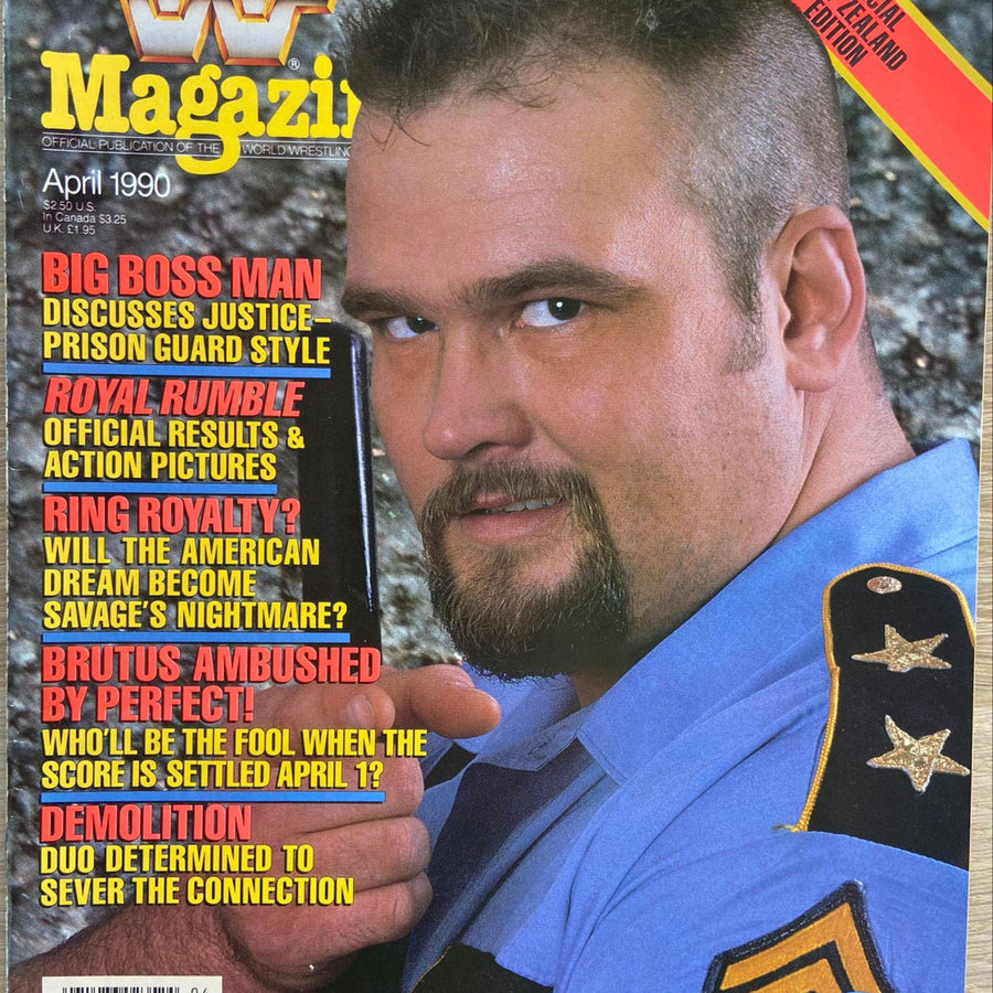 WWF Magazine April 1990 from New Zealand Magazine PWcatalog