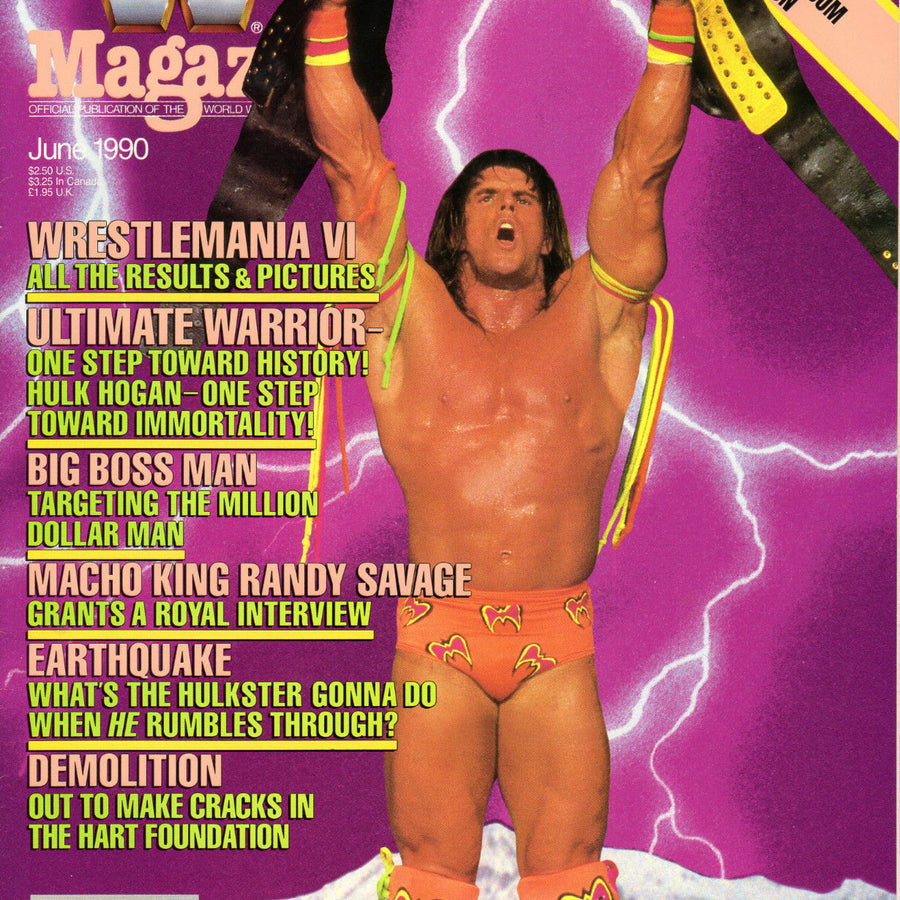 WWF Magazine from The United Kingdom June 1990 Magazine PWcatalog