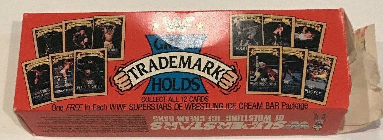 WWF Superstars of wrestling ice cream bars Gold bond Good humor 1991