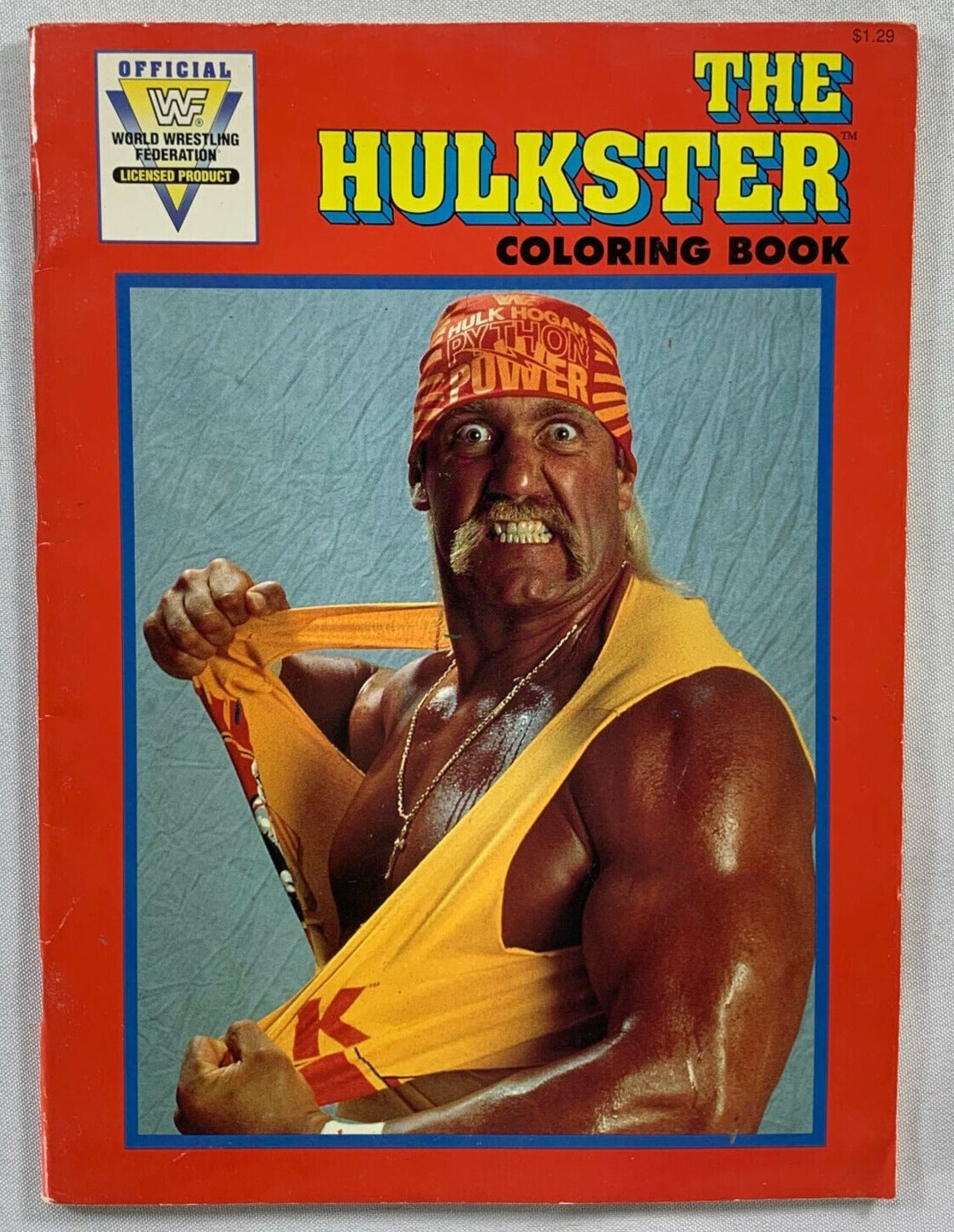 1991 WWF The hulkster Hulk Hogan Coloring Book