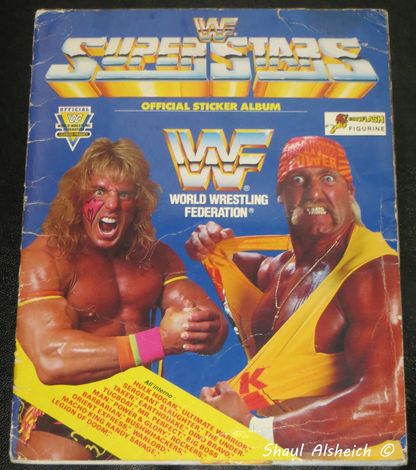 WWF Superstars Stickers Album 1991 Stickers Album PW Catalog