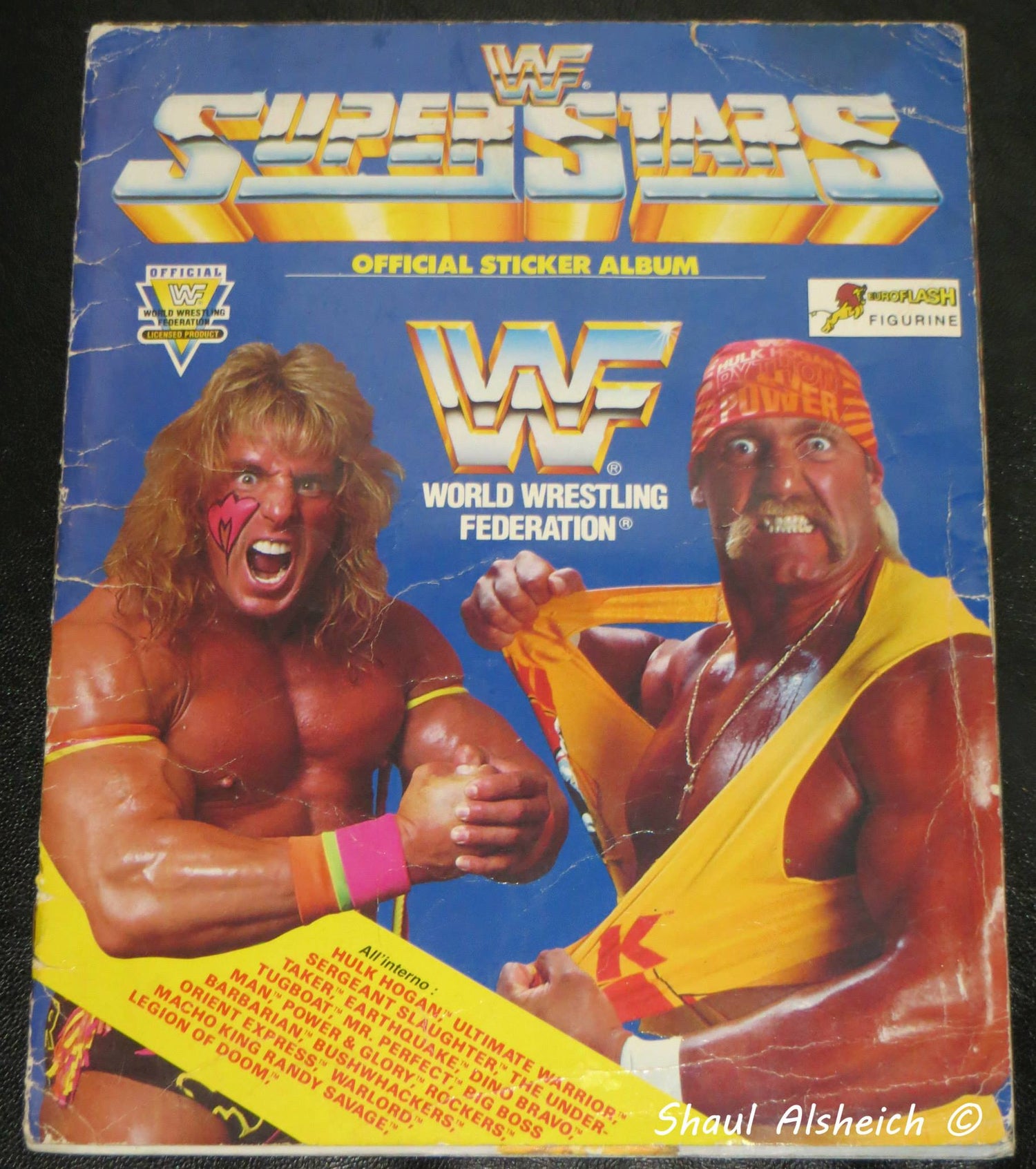 WWF Superstars Stickers Album 1991 Stickers Album PW Catalog