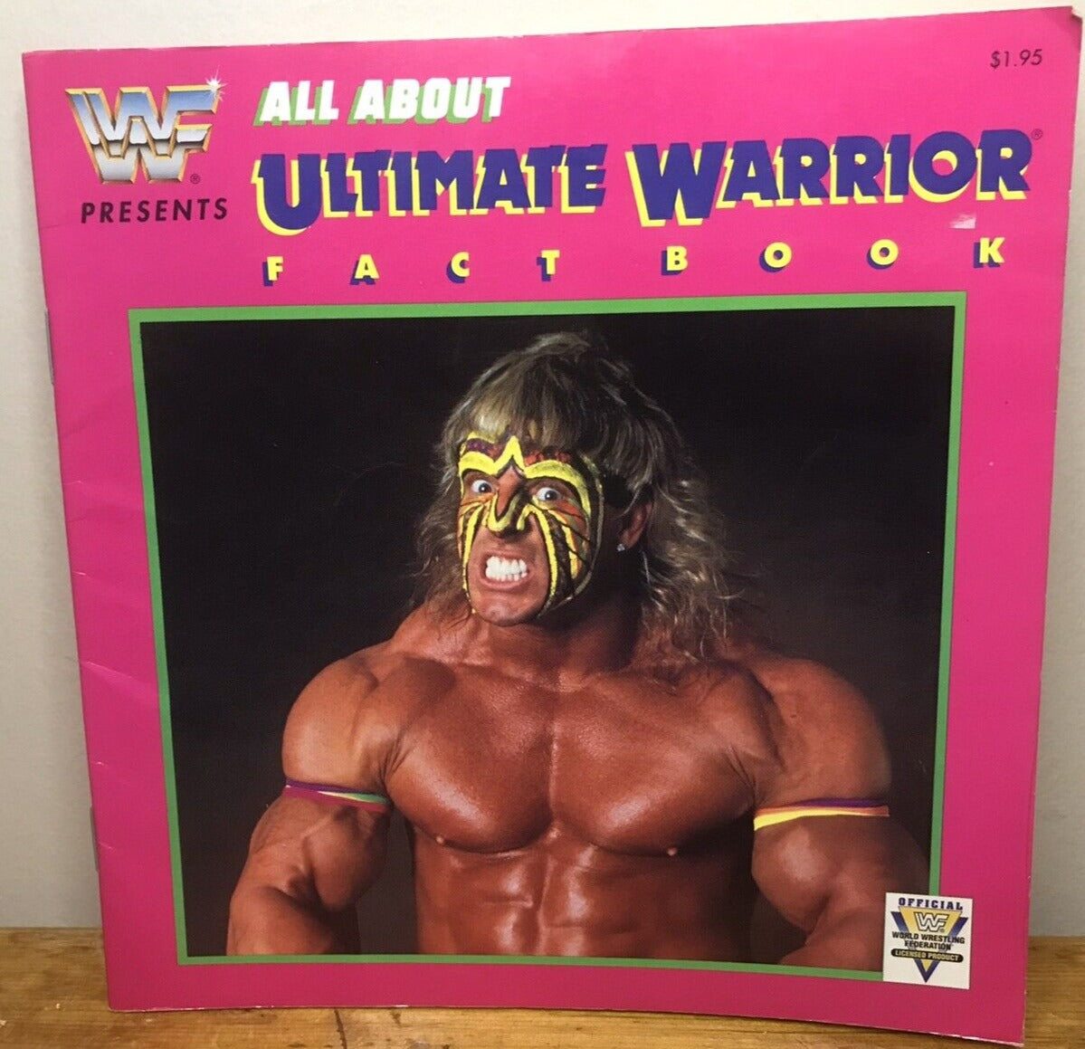 1991 all about Ultimate warrior fact book by Checkerboard