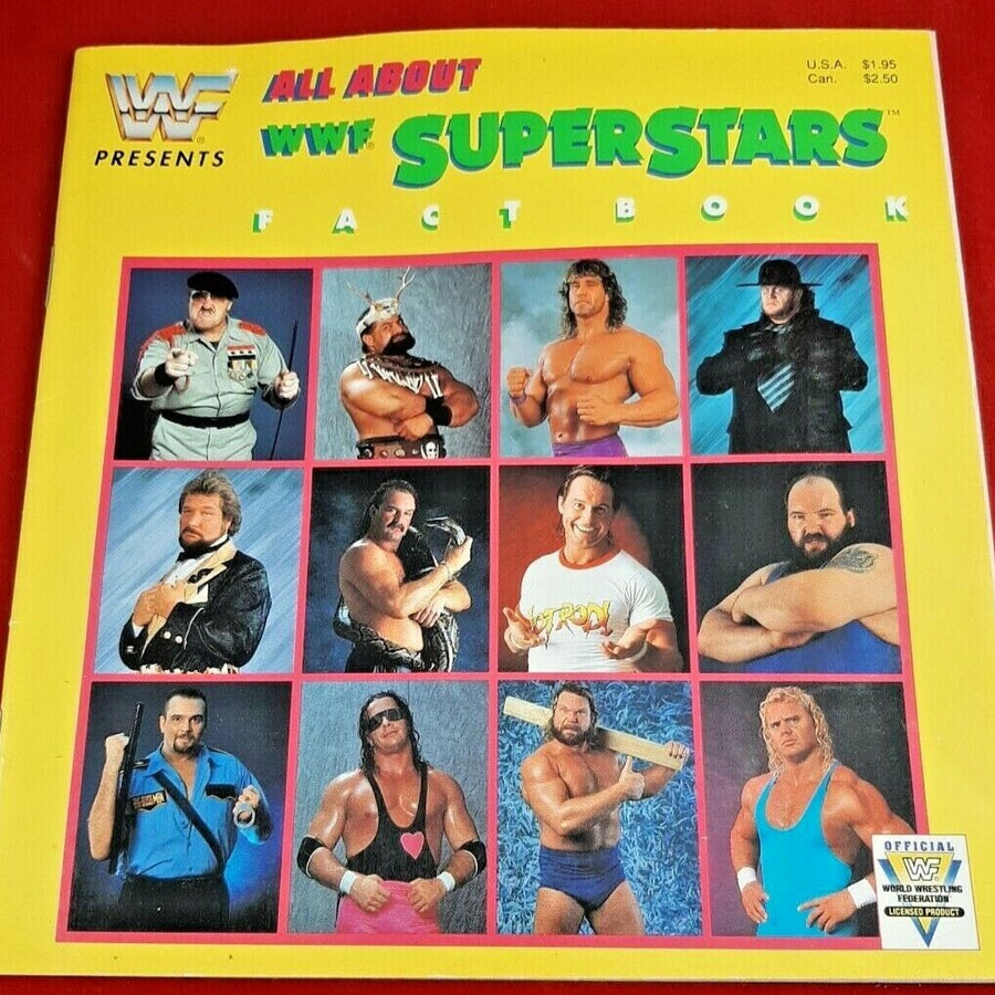 1991 all about superstars fact book by Checkerboard Magazine Pwcatalog