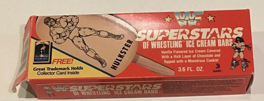 WWF Superstars of wrestling ice cream bars Gold bond Good humor 1991