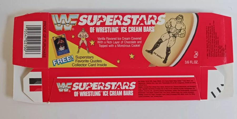 WWF Superstars of wrestling ice cream bars Gold bond Good humor 1992 PW Catalog