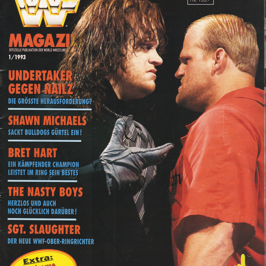 WWF Magazine January 1993 from Germany Magazine PWcatalog