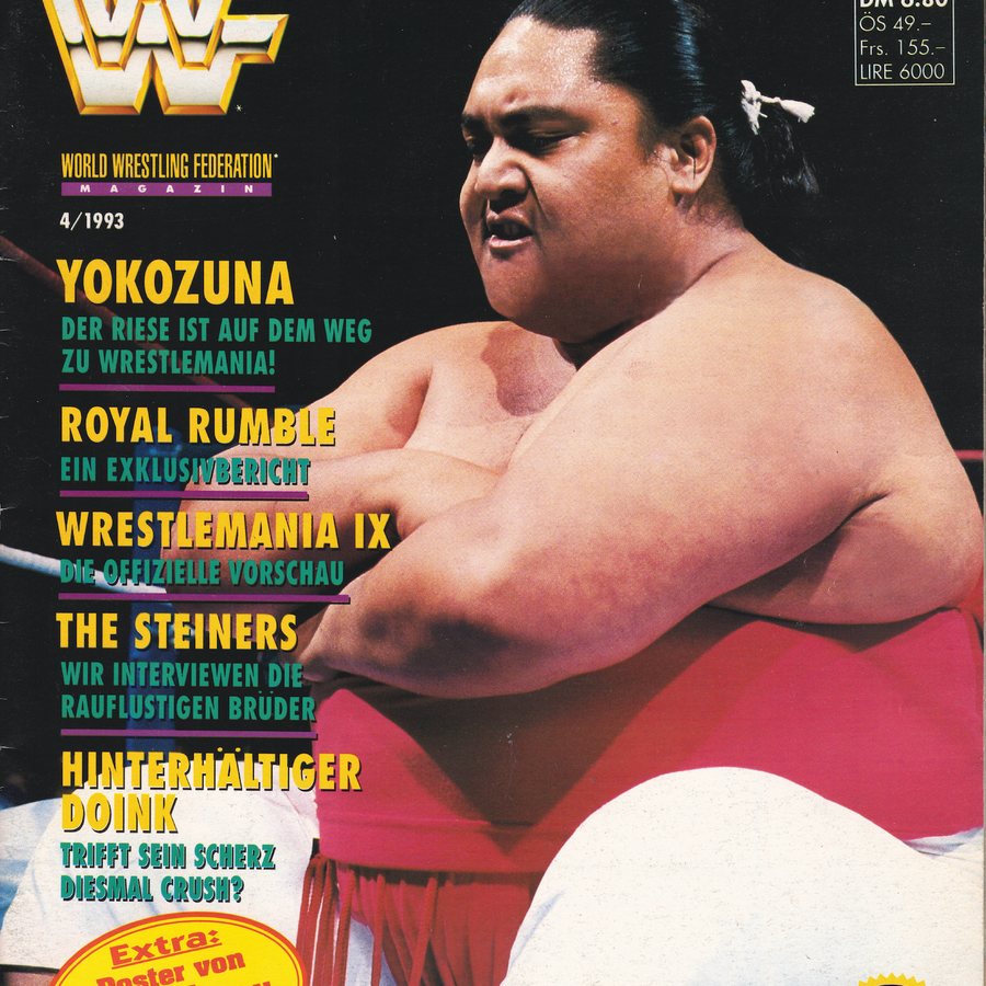 WWF Magazine April 1993 from Germany Magazine PWcatalog