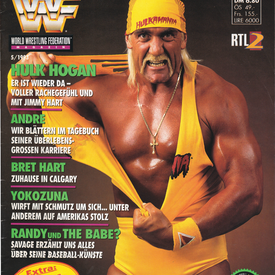 WWF Magazine May 1993 from Germany Magazine PWcatalog