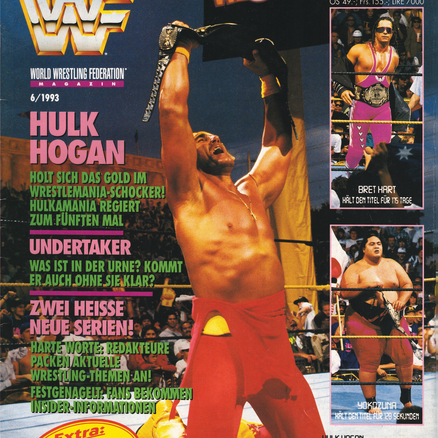 WWF Magazine June 1993 from Germany Magazine PWcatalog