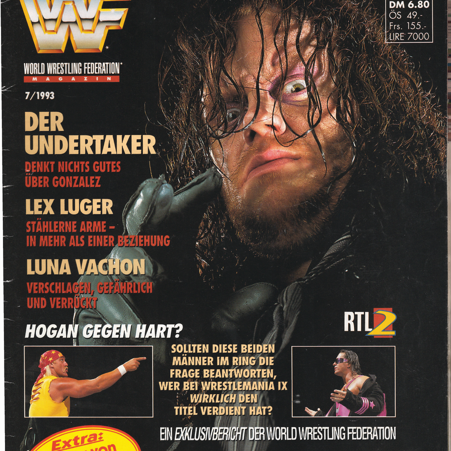 WWF Magazine July 1993 from Germany Magazine PWcatalog