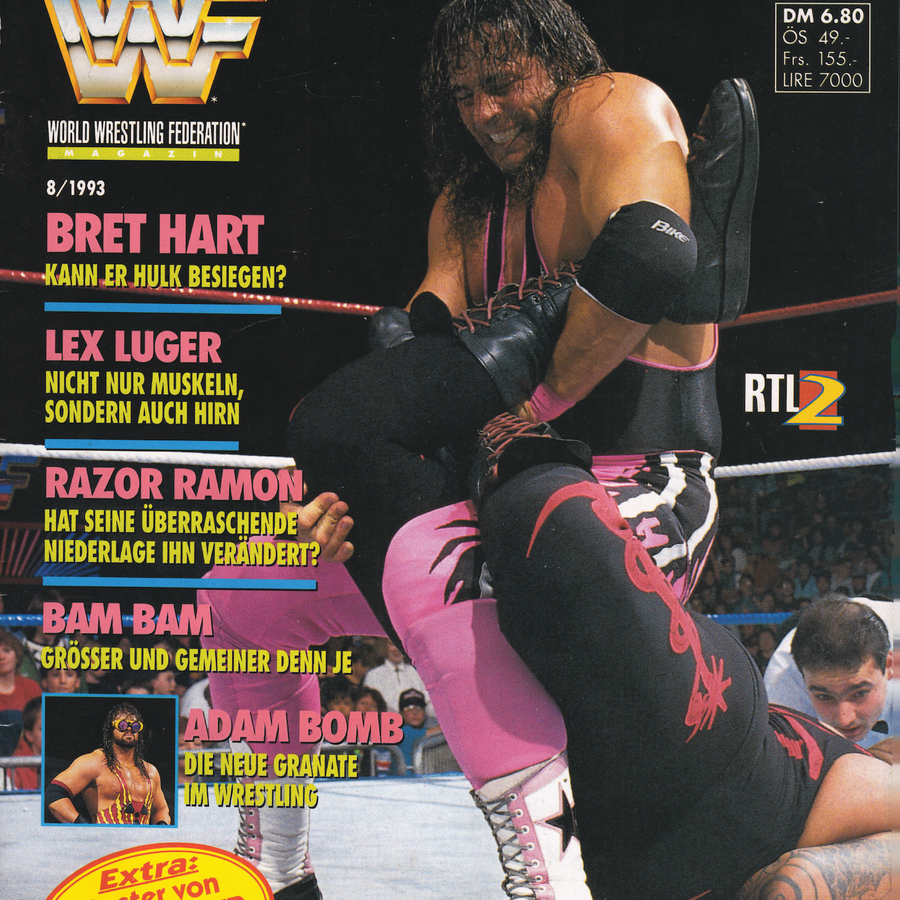 WWF Magazine August 1993 from Germany Magazine PWcatalog