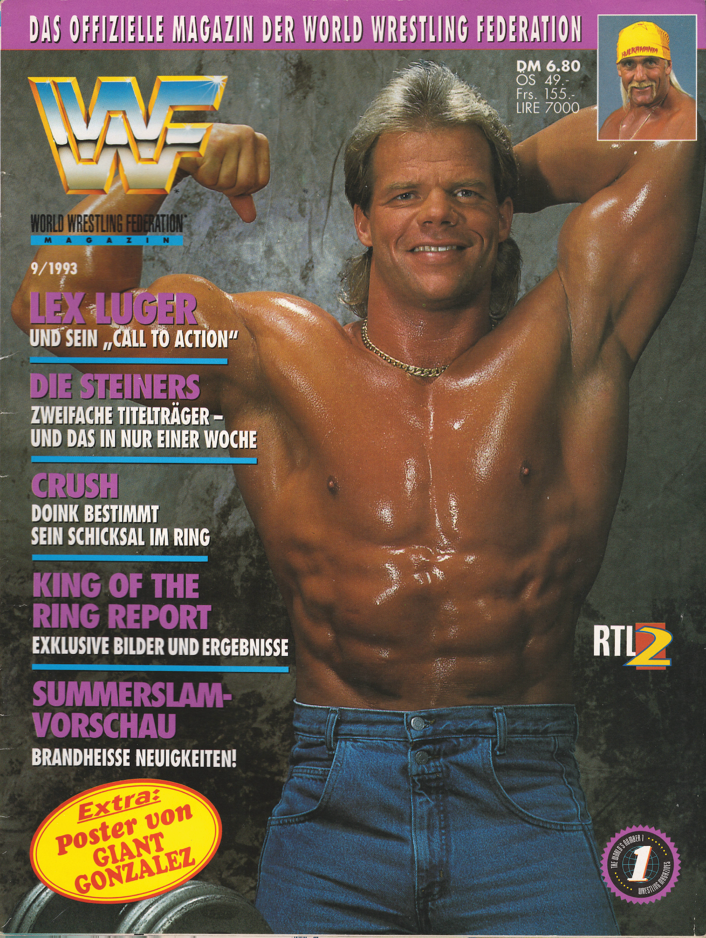 WWF Magazine September 1993 from Germany Magazine PWcatalog