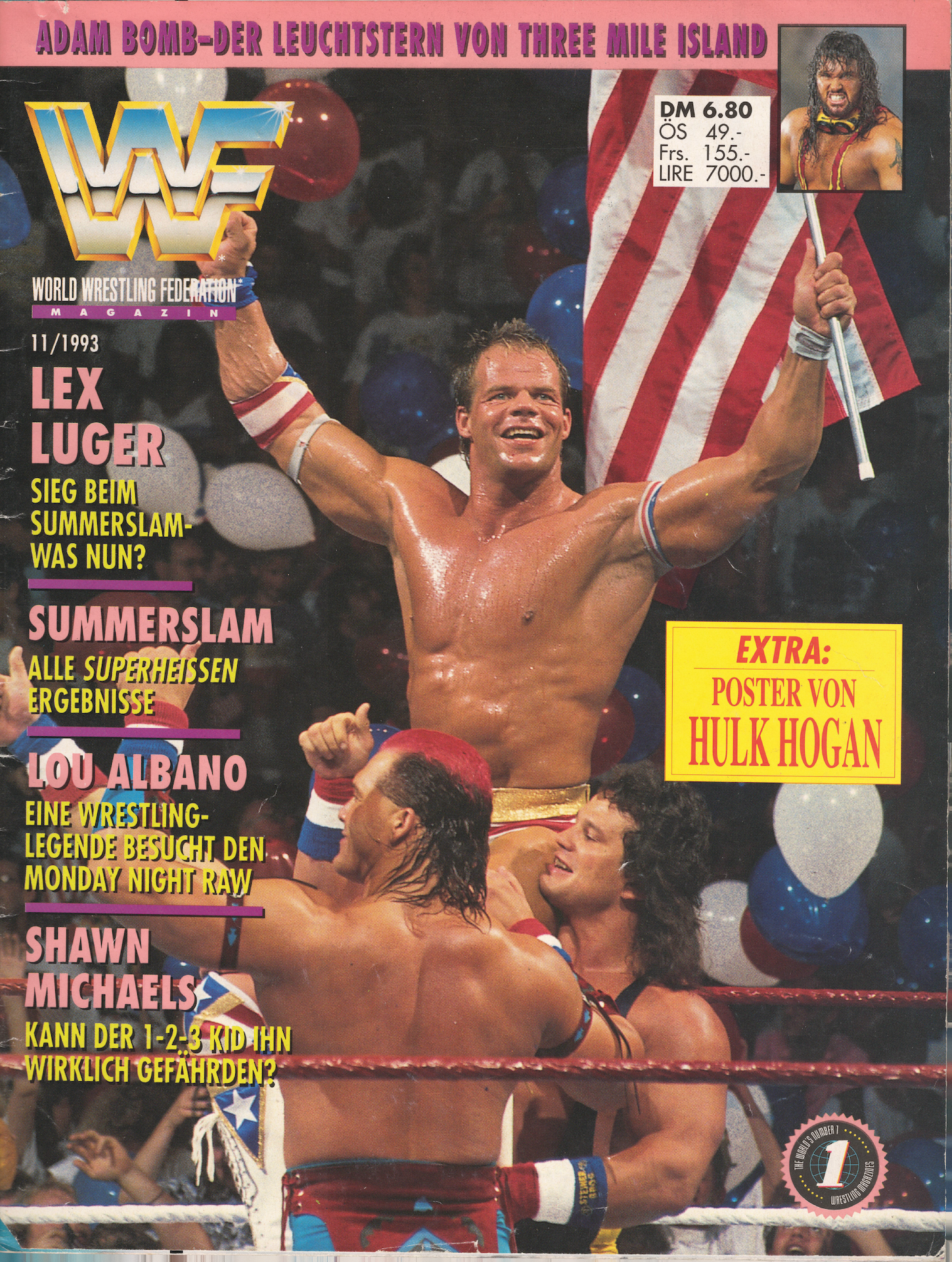 WWF Magazine November 1993 from Germany Magazine PWcatalog