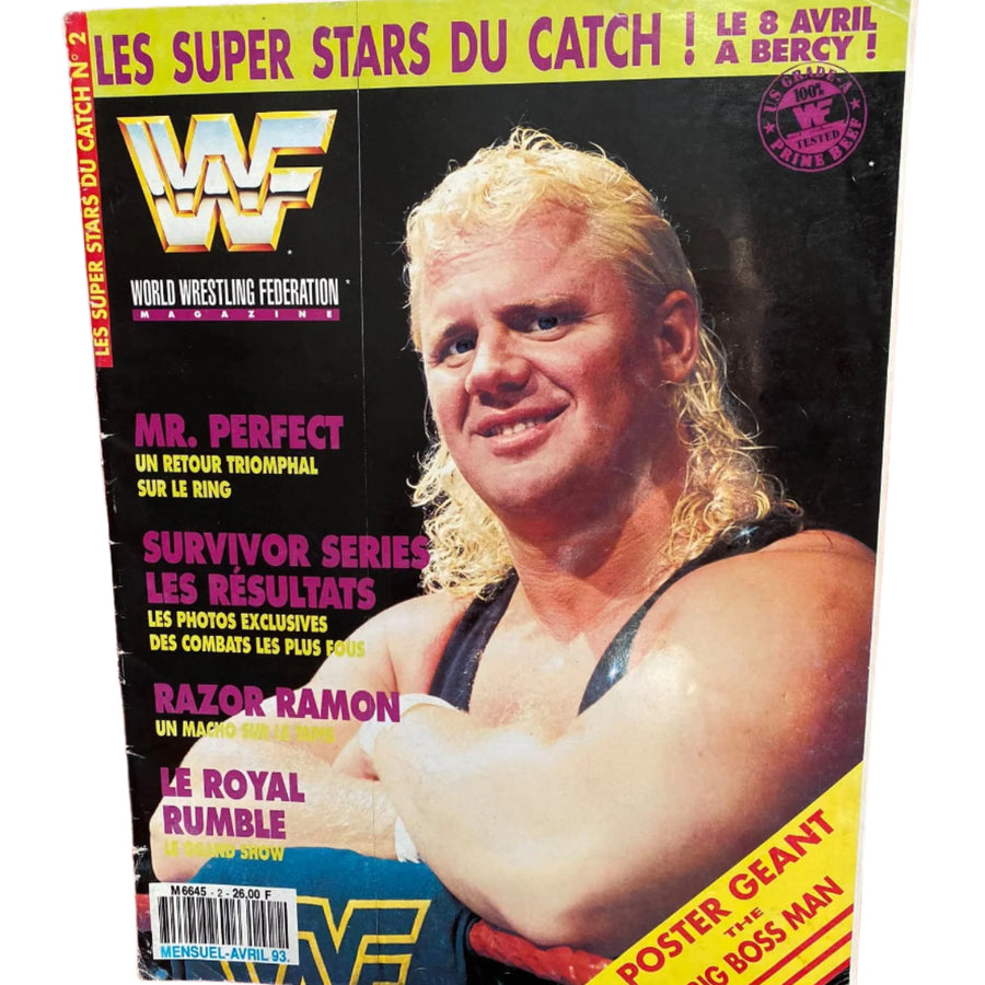WWF Magazine From France April 1993 Magazine PWcatalog