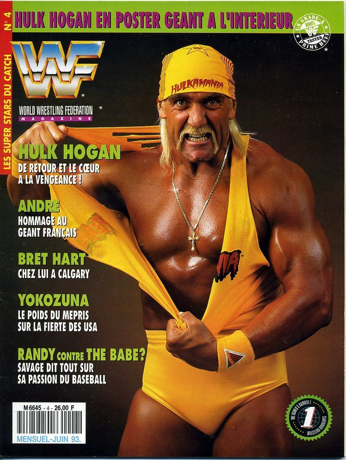 WWF Magazine From France June 1993 Magazine PWcatalog