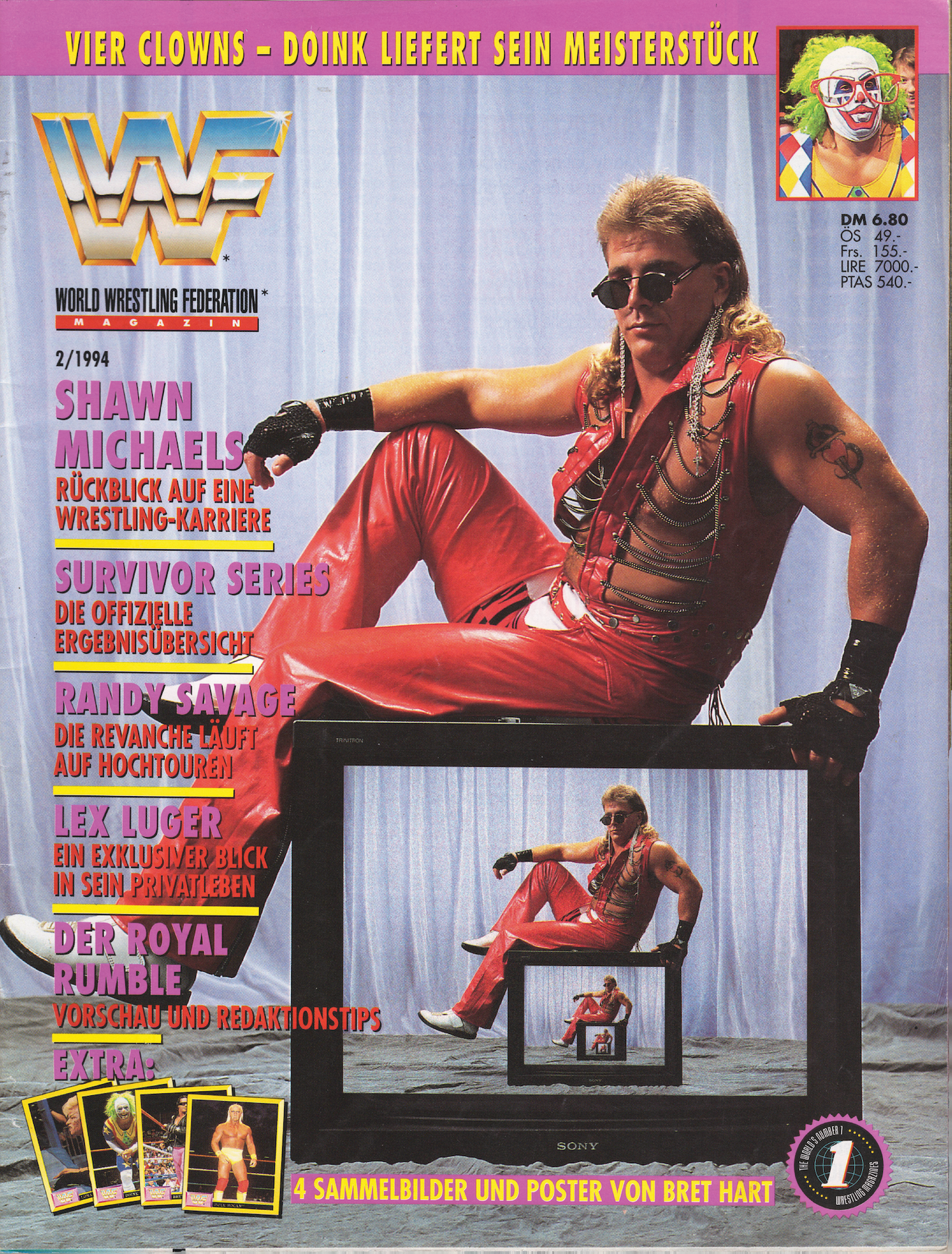 WWF Magazine February 1994 from Germany Magazine PWcatalog
