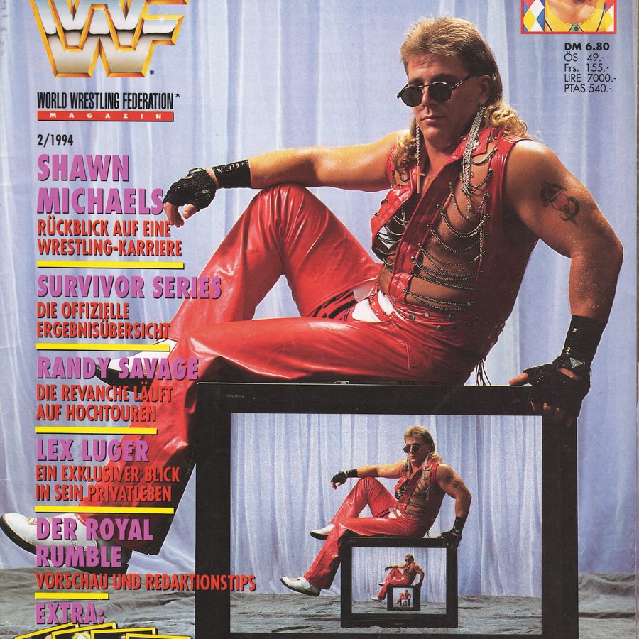 WWF Magazine February 1994 from Germany Magazine PWcatalog