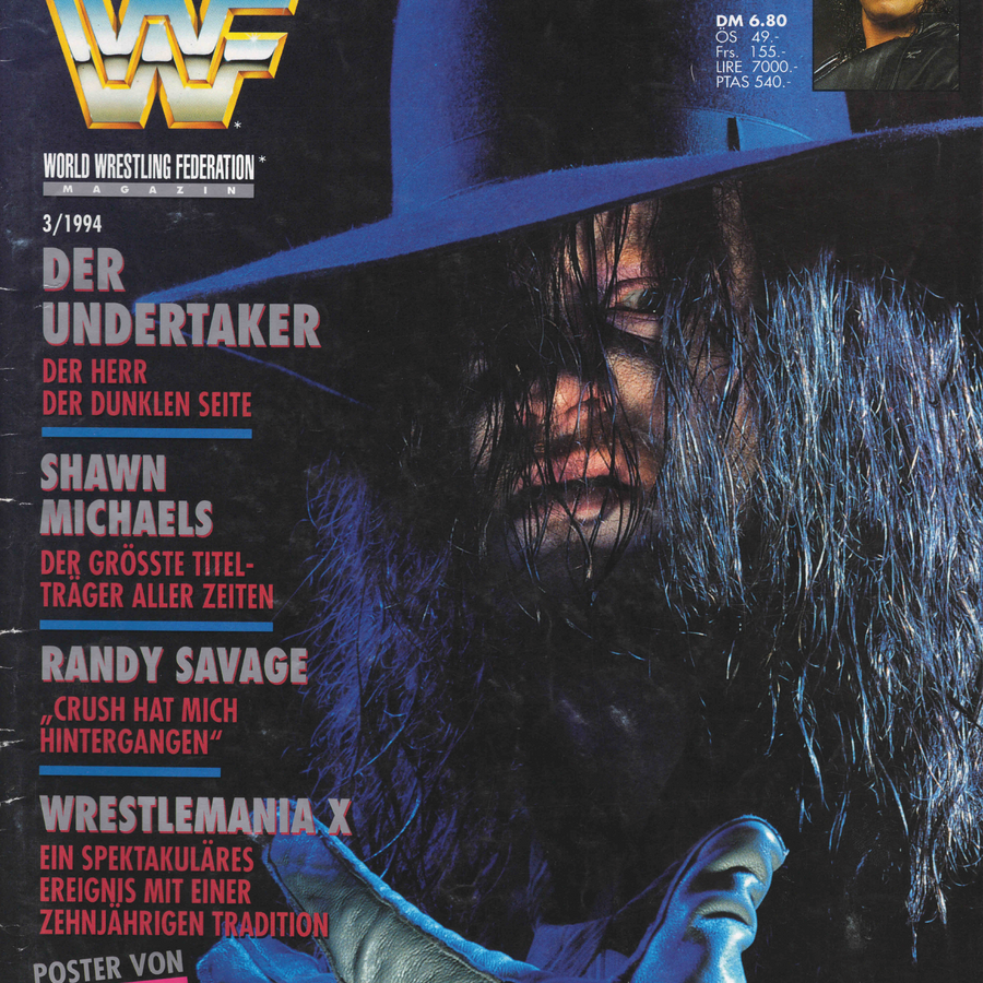 WWF Magazine March 1994 from Germany Magazine PWcatalog