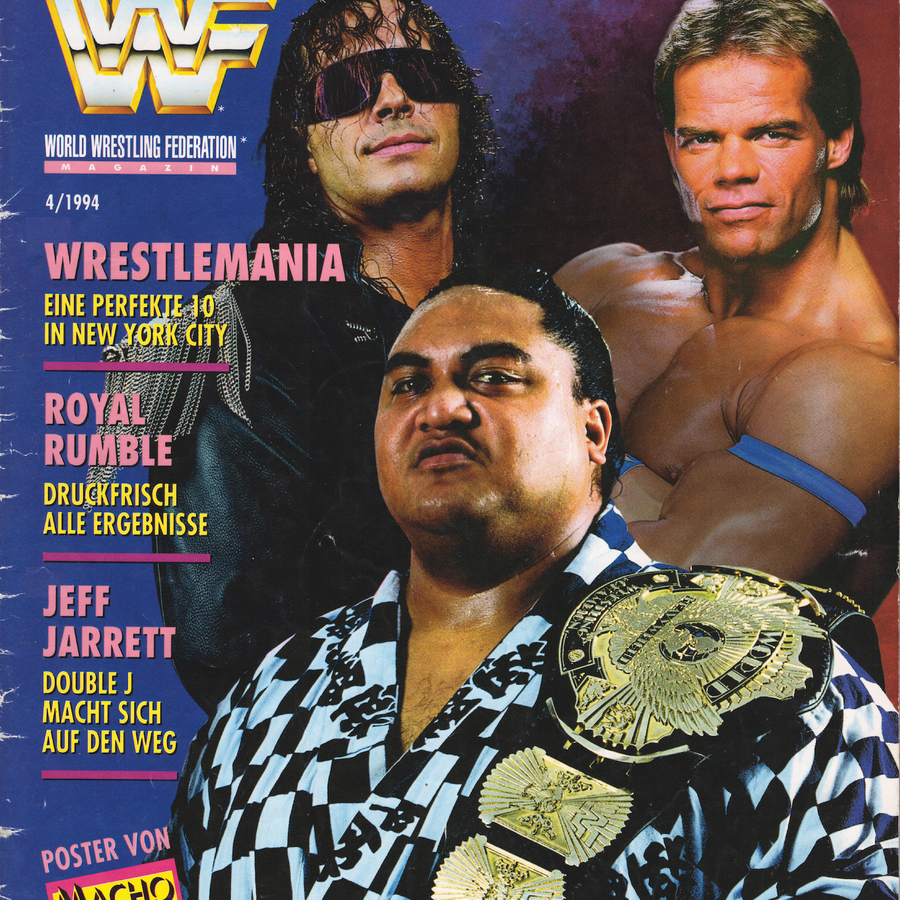 WWF Magazine April 1994 from Germany Magazine PWcatalog
