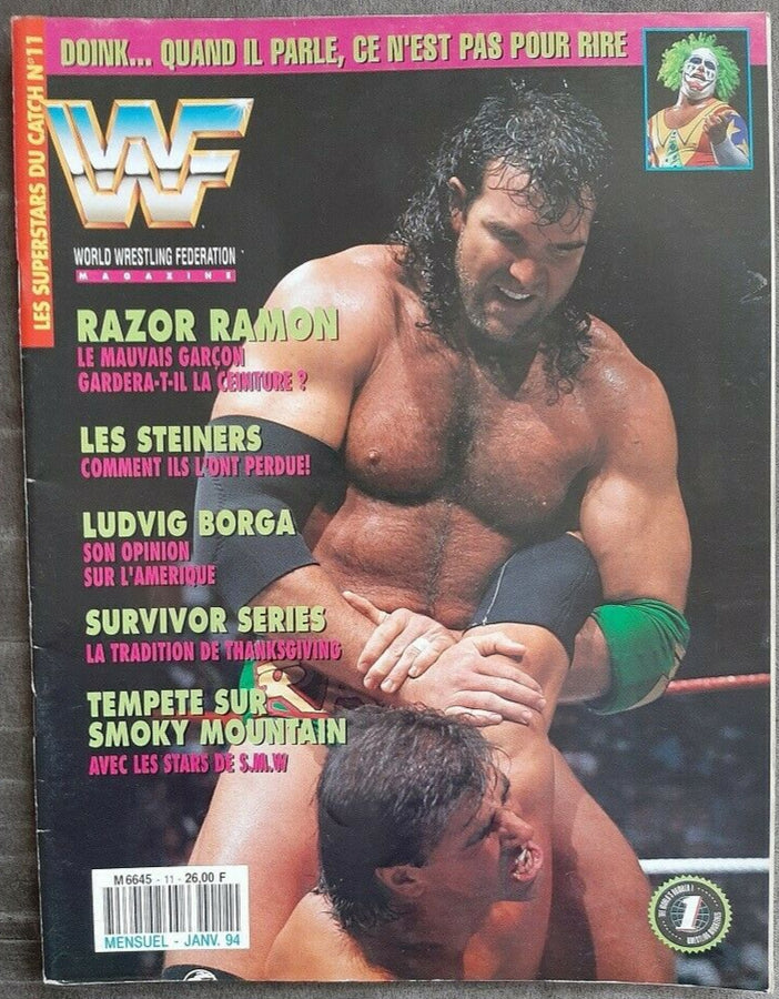 WWF Magazine From France January 1994 Magazine PWcatalog