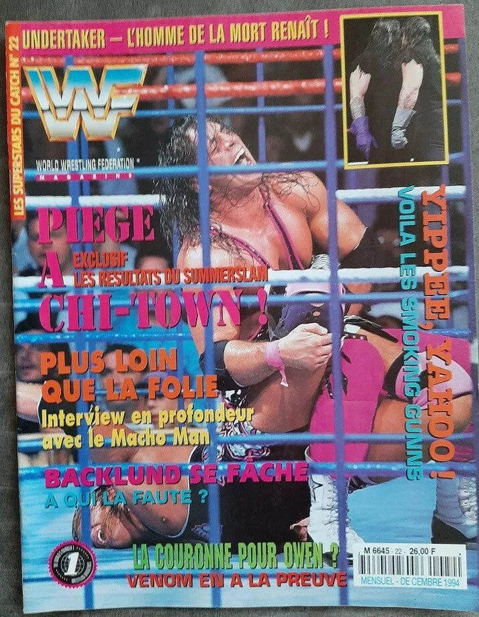 WWF Magazine From France December 1994 Magazine PWcatalog