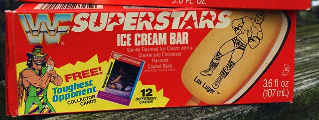 WWF Superstars of wrestling ice cream bars Gold bond Good humor 1994