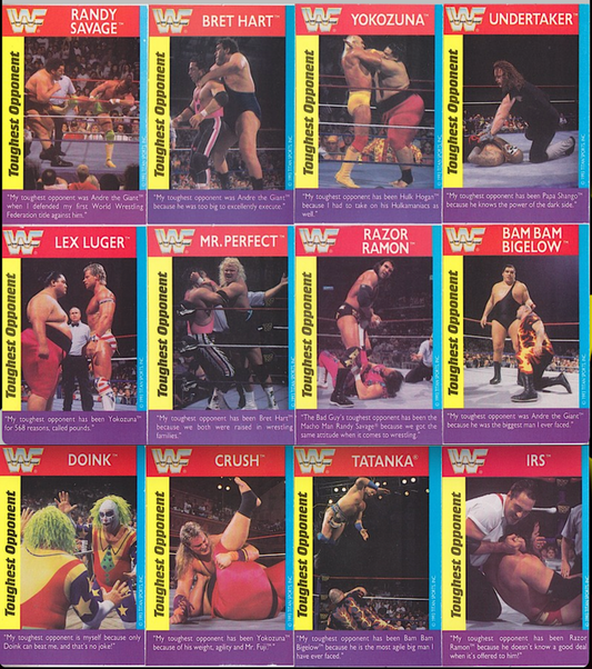 WWF Superstars of wrestling ice cream bars Gold bond Good humor 1994 Complete set