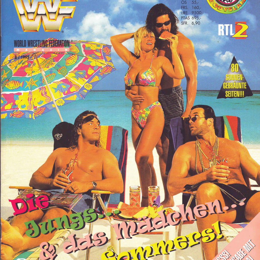 WWF Magazine August 1995 from Germany Magazine PWcatalog