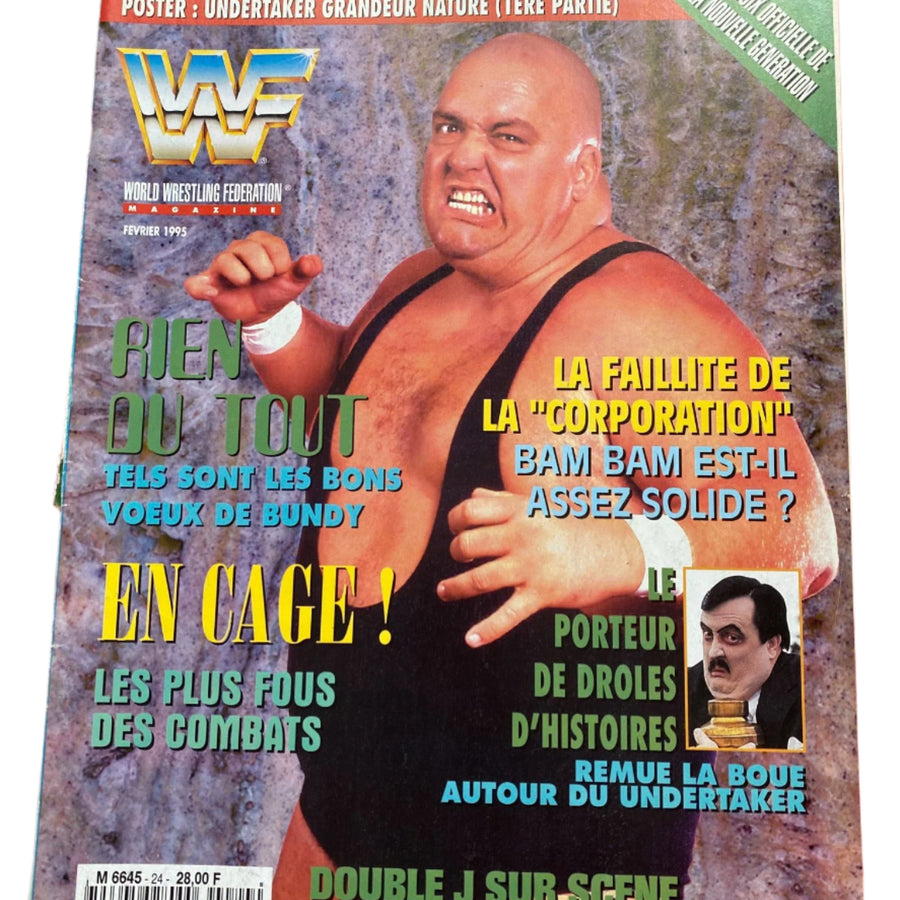 WWF Magazine From France February 1995 Magazine PWcatalog
