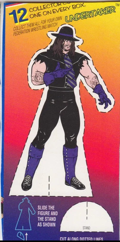 Undertaker WWF Ice Cream Cut-out & Card 1995 Good Humor PW Catalog